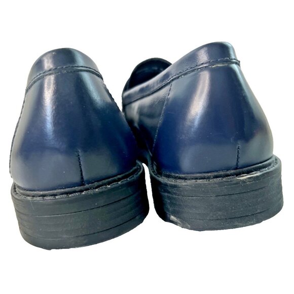 Cole Haan Pinch Maine Classic Navy Blue Leather Penny Loafers Mens Size 10 B - Picture 4 of 8